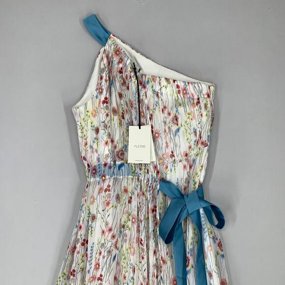 Alexis Floral Maxi Dress with Blue Accents - Picture 4 of 14